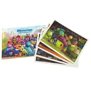 DISNEY Monster University Commemorative Lithograph 2013 Prints set of 4
